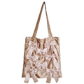 MOCA BROWN satten ribbon tote bag